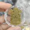 Adesivo de Telefone de Ouro Puro 999 para Riqueza Instantânea, com Adesivo Traseiro, Adesivo de Ouro 2mg, Presente Promocional para Lojas de Ouro em Transmissão ao Vivo