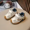 Zapatillas Blancas Cómodas de Suela Blanda para Niñas, Zapatos Deportivos Transpirables Antideslizantes para Niños, Zapatillas de Skate Casuales Retro para Niños