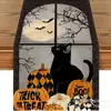 Toalha de mesa de Halloween transfronteiriça nova com esqueleto, abóbora e morcego, decoração de casa, toalha de mesa, toalha de mesa de centro