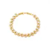 Comércio Exterior Mais Vendido Pulseira Joia High-End Totalmente Cravejada de Diamantes Ouro K Retrô Gota d'Água
