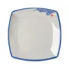 Plato de vajilla de melamina plato cuadrado plato creativo con forma de barco plato de cena plato de cena restaurante comercial plato para saltear plato frío plato de imitación de porcelana de plástico