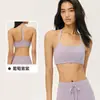 Sujetador deportivo Lycra Doble 6 para mujer con almohadillas en el pecho, espalda en Y, tirantes finos, sujetador de yoga, escote cuadrado, ropa interior para fitness