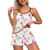 Europa Transfronteriza temu Comercio Exterior 2026 Verano Seda de Leche Tirantes Espagueti Pijama Ropa de Casa para Mujer Venta Directa de Fábrica Mayorista