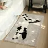 Alfombra Decorativa Resistente a Manchas Linda para Sofá Transfronteriza, Alfombrilla de Terciopelo para Mesita de Noche, Almohadilla Suave Refrescante para Dormitorio, Alfombra de Terciopelo de Comercio Exterior