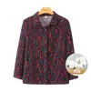 Camisa de Primavera da Vovó para Mulheres, Blusa de Manga Longa para Mulheres de Meia-Idade e Idosas, Roupa de Caimento Solto para Mães, Jaqueta Fina de Outono para Senhoras Idosas