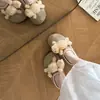 Pantufas fofas de urso engatinhando em desenho animado, com biqueira fechada, para mulheres, outono de 2026, novas pantufas meias fofas de desenho animado estilo Birkenstock