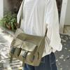 Bolsa Transversal Casual Ultramoderna, Moderna e Simples 2025, de Grande Capacidade, em Nylon com Vários Bolsos, para Estudantes do Sexo Feminino Irem às Aulas