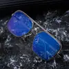 Gafas de sol de moda cuadradas europeas y americanas 2026 para hombre, Gafas de sol retro de doble puente para exteriores con protección UV para hombre, Transfronterizo