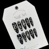 Rachman Oscuro Estilo Chica Caliente Industria Pesada Totalmente Diamantados Transfronterizos Extraíbles Manicura Uñas Postizas Largas Hechas a Mano Uñas Portátiles