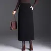 Saia justa de corte reto da moda para mulheres, novo estilo outono 2026, saia midi de negócios, saia de terno profissional, moderna