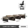 Pantalla de escritorio de oficina minimalista moderna estación de trabajo escritorio de computadora para empleados estación de trabajo para varias personas combinación de muebles para puestos de empleados