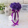 Explosiones fábrica directa comercio exterior explosiones boda europea espuma boda dama de honor sosteniendo ramo accesorios para sesión de fotos