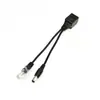 Cable PoE Directo Divisor PoE Cable de Alimentación para Cámara de Red Cable Adaptador PoE No Estándar Divisor de 12V