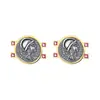 Dios Romano Antiguo de la Guerra Marlstad Plata Moneda Antigua Pendientes de Plata de Ley S925 Pendientes Retro para Mujer Diseño de Alto Grado de Nicho