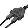 Atacado de fábrica 0,3 m hdmi1 pontos 2 HD linha de conversão macho para fêmea HDMI um em dois divisor HD