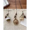 Nuevo Collar Largo Colgante Estilo Chino con Cuerda Trenzada, Cadena para Clavícula Estilo Étnico Vintage, Accesorio de Diseño de Nicho de Lujo Ligero de Gama Alta