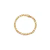 Pulsera Hip-Hop Materiales para Manualidades Cadena Furgaro Oro Electrochapado Pigmento No Desvanecible Cadena Pura Acero Inoxidable Joyería de Mano