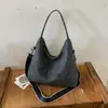 Bolso de hombro con estampado de leopardo estilo coreano, gran capacidad, diseño simple de lona, casual y versátil, moderno para ir al trabajo y un práctico bolso tote