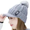 Chapéu de Veludo Engrossado para Mulheres, Gorro de Lã Tricotado de Inverno, Novo Chapéu Versátil Estilo Coreano para Estudantes, Chapéu de Proteção para Ouvidos para Ciclismo de Inverno