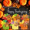 KZ135 Nuevo Producto de Amazon para Comercio Exterior: Pavo Colorido de Acción de Gracias Fiesta Festiva Regalo Dulce Caja de Papel 3D