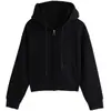 Chamarra Sudadera Corta con Capucha para Mujer Primavera y Otoño Estilo Coreano Nuevo Estilo 2025 Casual Cremallera Top Sudadera Jimo para Personas Bajas