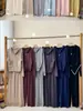 Conjunto de Tricô Estilo Casual 2026 Outono/Inverno Novidade Conjunto de Duas Peças com Capuz e Zíper Duplo Suéter Cardigan + Calça Wide Leg Feminino