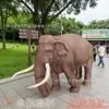Restaurando la Textura Ecológica Modelo de Elefante Biónico Grande de Fibra de Vidrio para Decoración de Jardín/Lugar Escultura Personalización