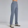 Pantalones Deportivos Nuevos de Primavera y Otoño para Mujer Cintura Elástica Alta Elasticidad Transpirables Pierna Ancha Pierna Recta Pantalones de Running Fitness Yoga