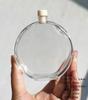 Garrafa de Vidro Quadrada DIY para Óleo Essencial de Aromaterapia Vazia com Varetas de Rattan e Flores Secas Flutuando no Vaso, Garrafa de Vidro para Aromaterapia Sem Chama
