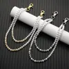 Accesorios de Cadena para la Cintura de Hip-Hop Literario Transfronterizos Europeos y Americanos Cadena Corporal con Perlas de Vidrio Cadena para Jeans Cadena de Amistad para Niñas