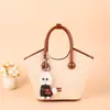 Colgante de Bolso de Peluche de Perro Pu Transfronterizo Colgante de Oso de Peluche Pareja Colgante para Teléfono Móvil Llavero Accesorios para Ropa Mayoreo