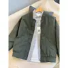 Nueva Chaqueta de Béisbol Holgada para Hombre Color Sólido Opciones Multicolor Estilo Simple con Cremallera Ropa de Calle Diaria Top Casual