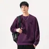 Ropa para Hombre Fengshe / Sudadera de Terciopelo Deao de Peso Pesado 400g, Amigable con la Piel, Estilo Americano, Bolsillo en el Pecho con Logo, Sudadera con Forro Polar para Primavera y Otoño