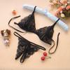Estilo mola noturna lingerie sexy conjunto paixão feminina meias de rede transparentes sexy tentação com extremidade aberta uniforme modelo roupa íntima