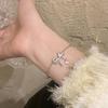 Exquisita pulsera de lazo de circonita de alta gama diseño nicho moda temperamento pulsera comodín joyería al por mayor