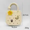 Venta Caliente Transfronteriza Bolsa de Silicona con Agujeros para Manualidades Caricatura Bolso de Playa para Niños Bolsa de Almacenamiento para Teléfono Móvil Venta Directa de Fábrica