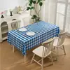 Mantel rectangular de PEVA impermeable y a prueba de aceite, tacto de lujo ligero y alta gama, tapete de picnic estilo ins para dormitorio estudiantil, venta directa de fábrica