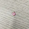 Colgante pequeño de ojo maligno con forma de gota de aceite, doble cara, bañado en plata, accesorios de aleación, colgante de ojo, collar delicado, pulsera, pendientes DIY