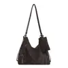 Tendencia Transfronteriza Retro Bolso de Mano Pequeño Bolso de Mujer Otoño 2026 Nuevo Color Sólido Bolso de Hombro Simple Doble Hombro Bolso Madre-Hijo