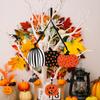 Haobei Adornos Transfronterizos Nuevos de Halloween Colgantes de Calabaza de Madera Arreglo de Ambiente Colgantes de Fiesta de Murciélago Fantasma