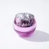 Portavelas pequeño redondo de estilo europeo y americano, adorno navideño de vidrio galvanizado con lunares, portavelas vacío para velas aromáticas DIY.