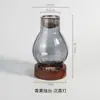Portavelas Zen pantalla de vidrio a prueba de viento estilo retro chino lámpara de cera para aromaterapia en el hogar adornos de decoración para sala de té