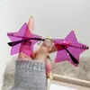 Óculos de Sol Pentagrama Sem Aro Fashion Óculos de Sol Engraçados de Natal Óculos Punk com Personalidade