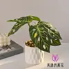 Bonsai de Planta Verde Simulada, Flores Simuladas para Decoração Criativa de Mesa de Interior de Casa, Decorações de Plantas Verdes Artificiais, Plantas em Vasos Simuladas
