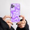 Funda transparente para iPhone 15 con hermosa franja arcoíris