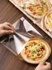 Bandeja de Papel para Pizza Bolsa de Empaque para Pan Bolsa Auto-Sellante de Grado Alimenticio para Tostadas y Bagels Bolsa de Empaque Transparente Resistente al Aceite Bolsa para Hornear de Alta Temperatura