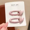 Pinzas para el cabello de lunares y perlas para niños que no dañan el cabello, Pinzas para el flequillo lateral lindas y dulces de alto valor, Pinzas para el cabello con forma de corazón