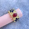 Anillo para Hombres Mayores Apertura Ajustable Estilo de Corte para Mujeres Diseño Retro de Nicho Marca de Moda Anillo de Estilo Frío Dedo Índice