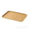 Plato para Escupir Huesos de Madera con Grano de Madera Japonés para el Hogar Transfronterizo Bandeja Multifuncional de Madera con Grano para Escupir Huesos Base de Plato para Escupir Huesos de Lujo Ligero
