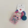 Adorable Oso de Fieltro de Lana Combinación de Pasador y Diadema para el Cabello Pasador Lateral para Bebé Gomas Elásticas